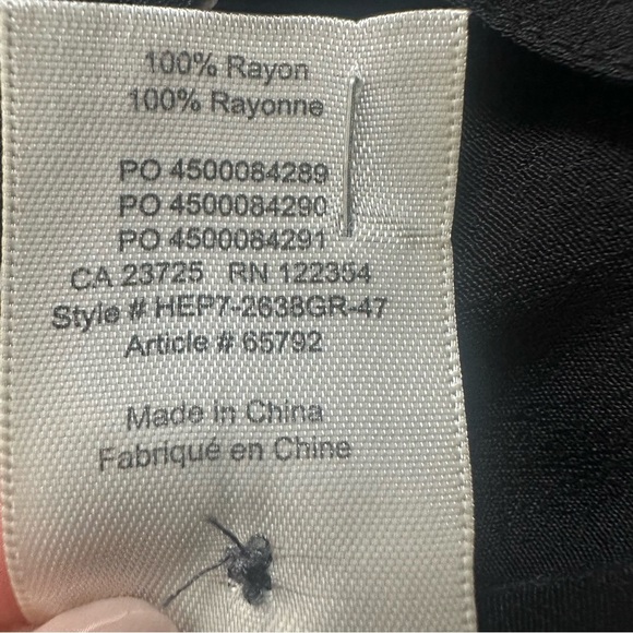 Aritzia Wilfred Free Tie Front Short Sleeve Blouse in Black / White Sz XXS - Picture 6 of 7